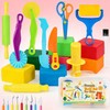 Kleeblatt Dough Tools Set for Kids - 37 Pcs Playdough