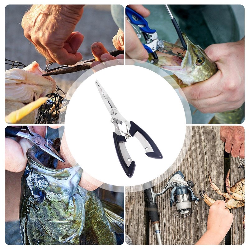 Fishing Split Ring Pliers,Fishing Gear | Upgraded Multi-Function Saltwater Resistant