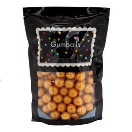 Amusemints Gumballs - Shimmer Gold | 2+ Pound Bag | 1 Inch Gumballs | Great for Machine Refill |