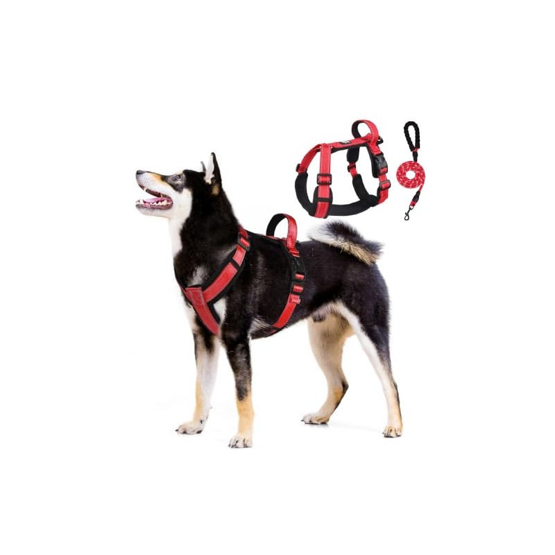 Arnés para Perros Reflectante y Transpirable - Correa de Pecho