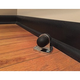 Shepherd Hardware 3406E Heavy Duty Floor Mount Door Stop, 2-Pack, 2 Inch, Satin Nickel