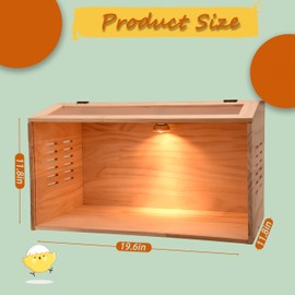 Brooder Box for Chicks, Chicken Brooder Box, Poultry Brooder with Heaters, Chick Brooder for Baby Chicks, Ducks, Quail Birds