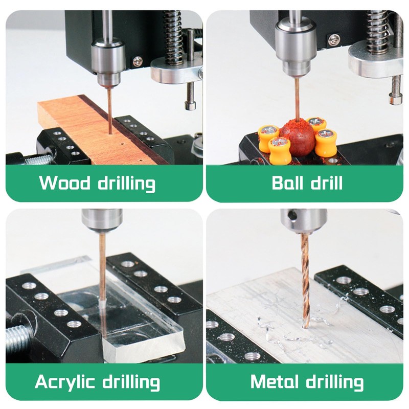 Vanttokeey Benchtop Drill Press Mini Micro Bench Drilling Machine 0.6-6mm