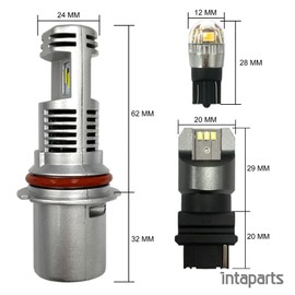 NIUPARTS 6 Pcs LED Bulb Kit - 9004 3157 194 Cold WhiteI INP-059-009L6 (Compatible with FORD F150 F250 F350 F450 F550 1999-2004 Headlight LH & RH)