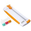 INOZTO T-400-OR Compact Rotary Paper Trimmer, Orange