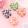 Norbiariz 4Pcs Checkerboard Hair Clips for Women, Cute Claw Clips