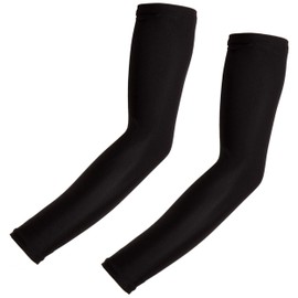 Wellcls WL-BB004 Arm Cover, Set of 2, Solid, Cool, UV Protection, Men's, Women's, Sports, Breathable, Stretchy, Sunscreen, UV Protection, Sweat Absorbent, Unisex, black
