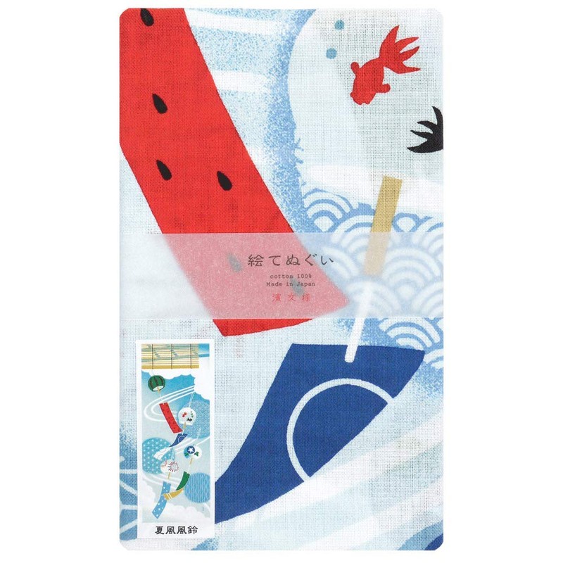 Hamamonyo Picture Tenugui Summer Wind Chime