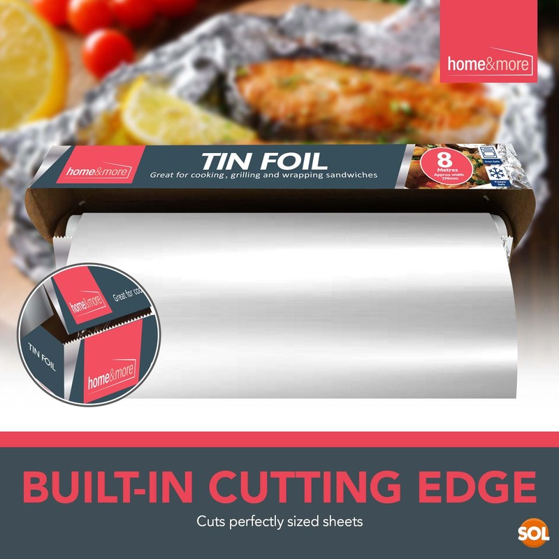 4pk Tin Foil Roll | 32M Aluminium Kitchen Foil Roll