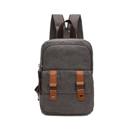 Arbag Small Cute Backpack Vintage Casual Canvas Shoulder Bag Daypack 8528bag,Grey