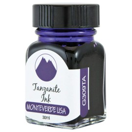 Monteverde G309TA 30 ml Gemstone Fountain Pen Ink Bottle- Tanzanite