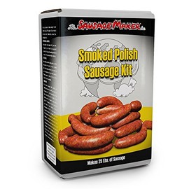 The Sausage Maker - Smoked Polish Sausage Making Kit with Home Pak Natural Hog Casings