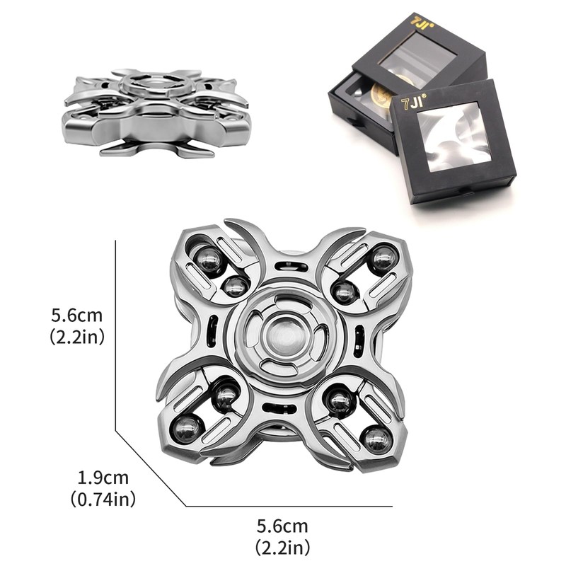 7JI Clover Stress Relief, Popular Ranking, Interesting, Toy, Stainless Steel,