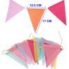 Nutabevr Pack of 3 Outdoor Bunting, 12 m, 36 Flags