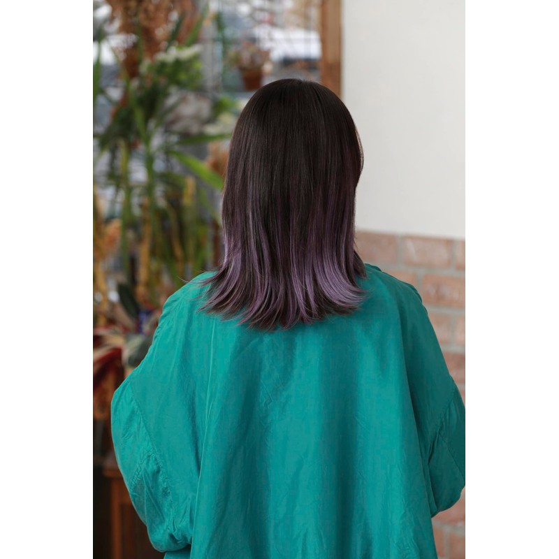 Priscilla IX-01-BK-CTDV Inner Extension, Heat Resistant Black x Dark Violet