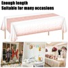 Dokeno Pack of 2 Rose Gold Polka Dot Tablecloths, Waterproof