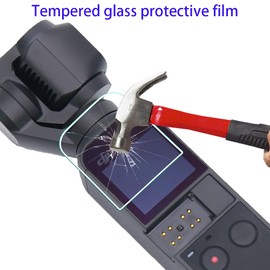 Lens Screen Protector Appliable for DJI Osmo Pocket 2 / Pocket 1 Camera(accessories),0.3mm High Definition 9H Hardness Anti-Scrach Anti-Fingerprint Anti-Dust[2+2 Pack]