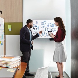 Nicpro Dry Erase Whiteboard Sticker Wall Decor, 17.7" X 78.7"(6.5 ft) Self-Adhesive White Board Peel Stick Paper with 3 Color Pen for School, Classroom, Office, Home, Kids Drawing Must Have Suppliers