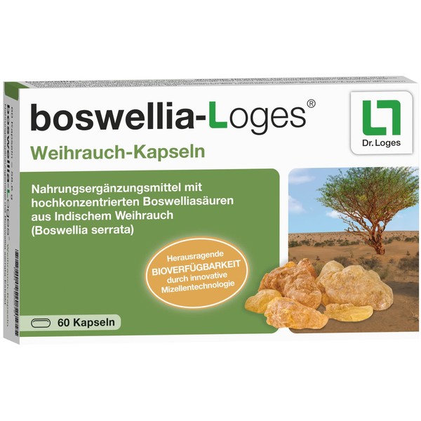 boswellia-Loges® Frankincense Capsules - 60 Capsules - Highly Concentrated and Maximum Bioavailable