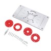 Router Table Insert Plate Woodworking Aluminum Router Plate with 4