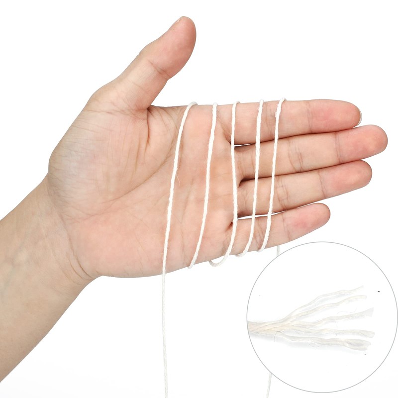 G2PLUS 200M Beige Gift String Twine, 1.0MM Cotton Wrapping Bakers