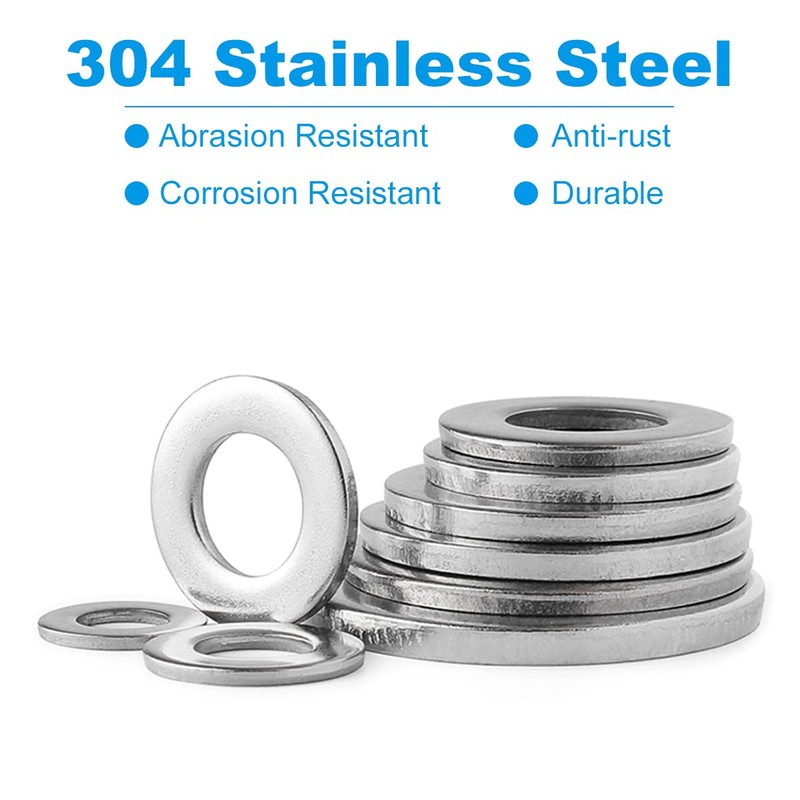 Drenky Washers M6.25 Pieces Large Stainless Steel A2 V2A Flat