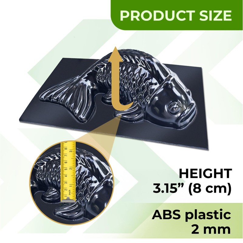 BETONEX 3D Fish Cement Molds Plastic ABS 2mm - Fish