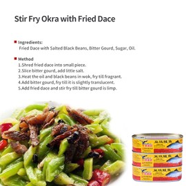 Eagle-Coin 3 Pack Dace (Fried & Whole) w/Salted Black Bean in Oil 6.5 oz