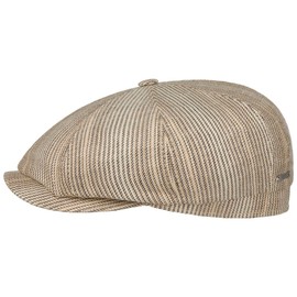 Stetson Hatteras Daryll Flat Cap Peaked Cap Made in Germany Men's Summer, beige, 61