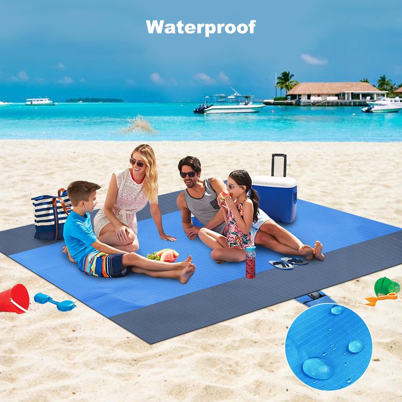 Beach Blanket Beach Mat - Sandproof Large Blanket 210 *