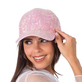 Chaks - Baseball Cap with Glitter, Rhinestone Hat for Festival, Party & Carnival