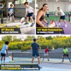 Pickleball Set Net with 4 Paddles, 6FT/11FT/22FT Portable 3-in-1 Pickle