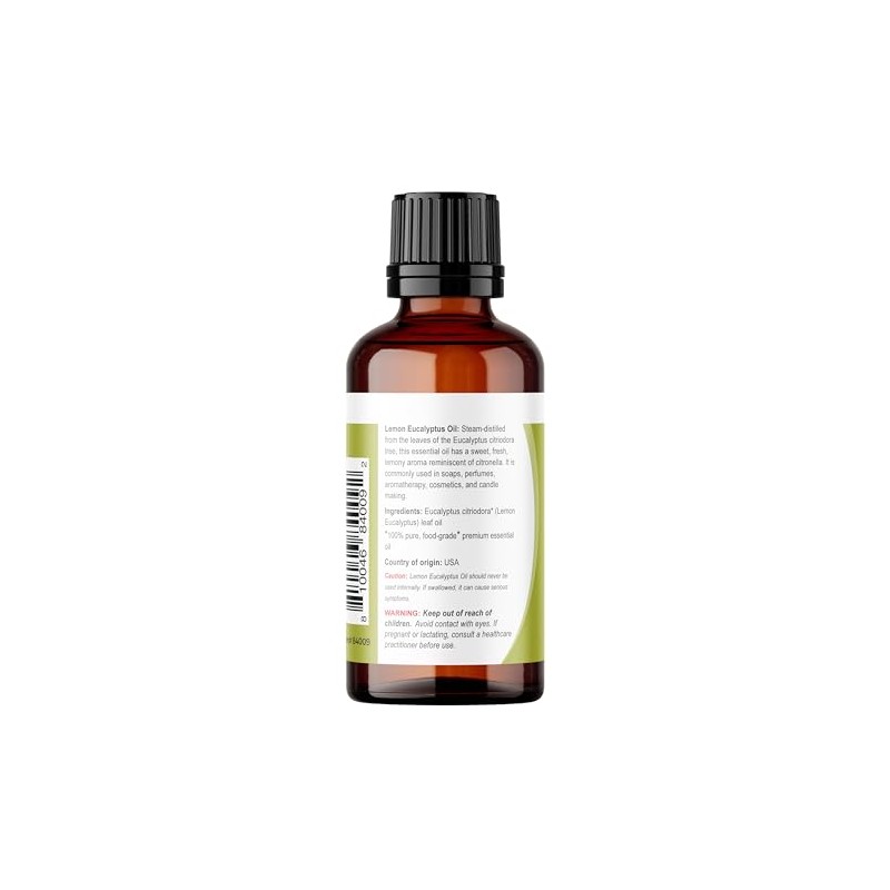 Viva Doria Lemon Eucalyptus Essential Oil, 100% Pure, Natural, Lemon-Eucalyptus