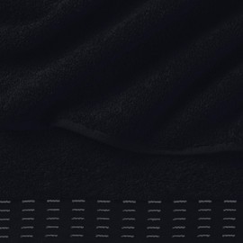 MALLONI HOME Cotton 2 Pack Oversized Bath Towel Set 28x55 inches, Large Bath Towels, Ultra Absorbant Compact Quickdry & Lightweight Towel, Ideal for Gym Travel Camp Pool - Black