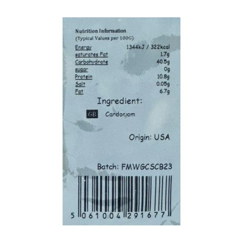 Whole Green Cardamom (Puregro) 50g