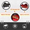 BINQIGOO Smoked Housing Full LED Rear Reflector Fog DRL Kit