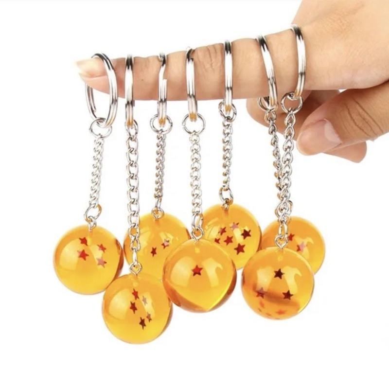 Dragon Ball Z Keychain - Anime, Durable Silicone & Round