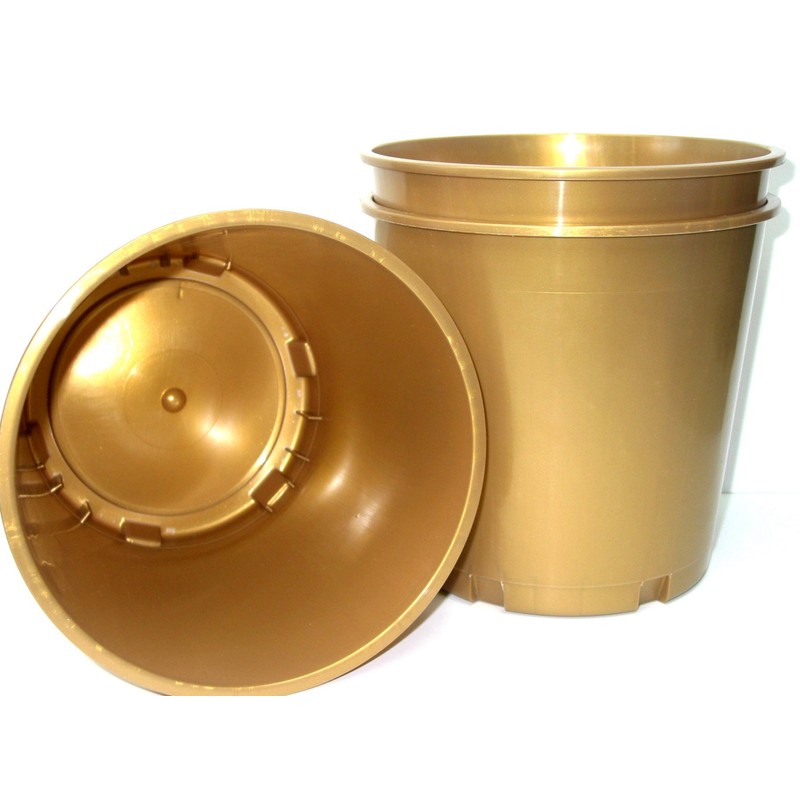 Church Offering Donation Buckets, Pack 3, Color Gold