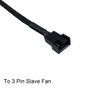 Amangny 2-Pack 2 Way 4 Pin PWM Fan Splitter Cable