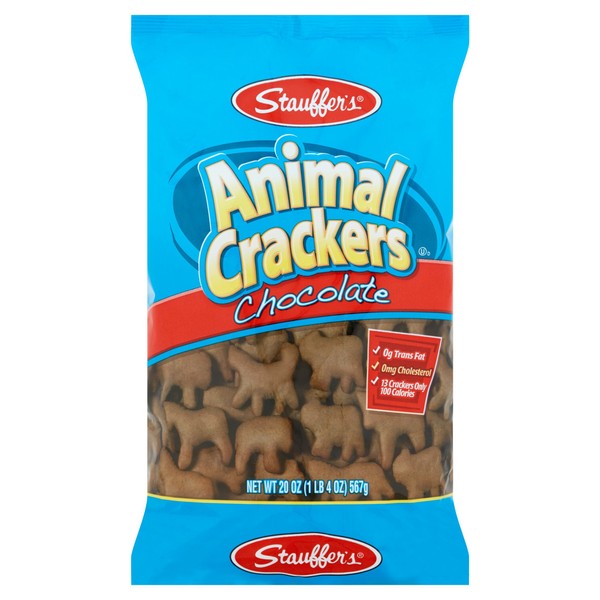 Stauffer's, Animal Crackers, Chocolate, 20oz Bag (Pack of 4)