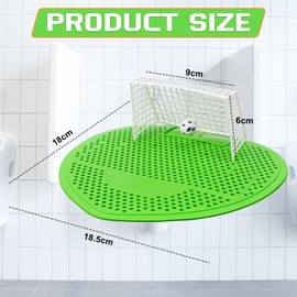 Huucozn Pack of 6 Urinal Sieves with Fragrance Football Goal Urinal Sieve Funny Football Urinal Sieves Splash Guard Odour Protection Urinal Insert with Fragrance Urinal Insert for All Types of