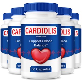 (5 Pack) Cardiolis Capsules – Natural Flow & Circulation Support for Daily Energy, Balanced Levels & Vitality | Plant-Based Formula for Heart-Healthy Lifestyle, Just 2 Easy Pills a Day (300 Capsules)