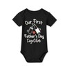 Our 1st Fathers Day Together Bodysuit Daddys Day Newborn Clothes