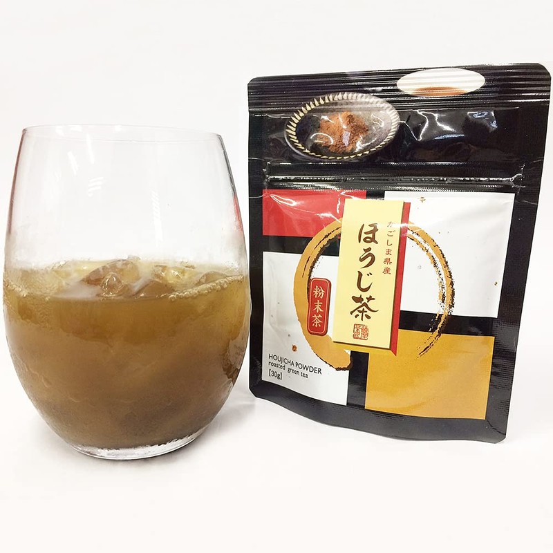 Wakoen Roasted Green Tea Powder, 2 Packs, Japanese Tea Kagoshima