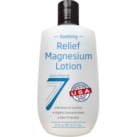 Seven Minerals “Loción De Magnesio Para Alivio Calmante Y Relajación - Magnesio Altamente Concentrado Para Un Mejor Sueño, Cuidado De Pies Y Articulaciones. Loción No Grasienta Con Ingredien