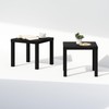 Furinno Simple Square Coffee Table, Side Table, Set of 2,