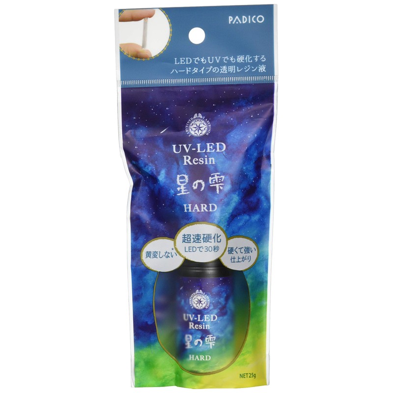 PADICO Star Drops, UV-LED Resin, Hard Type, 0.9 oz (25