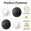 Mwrenqei 20 PCS Self-Adhesive Cabinet Knobs Plastic Self-Stick Drawer Knobs