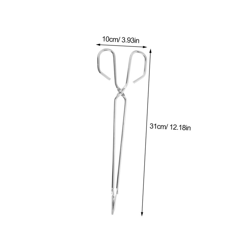 KOMBIUDA Camping Fireplace Tongs Heavy Duty Iron Fire Pit Tools