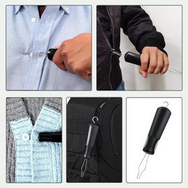 Button Hook & Zipper Puller, Zip Puller Disability Aid, One Handed Arthritis Button Hook, Fastener Aid Hook Helper, Zipper Pull Assist Tool, Easy Grip Dressing Aid for Seniors, Arthritis, Disabled